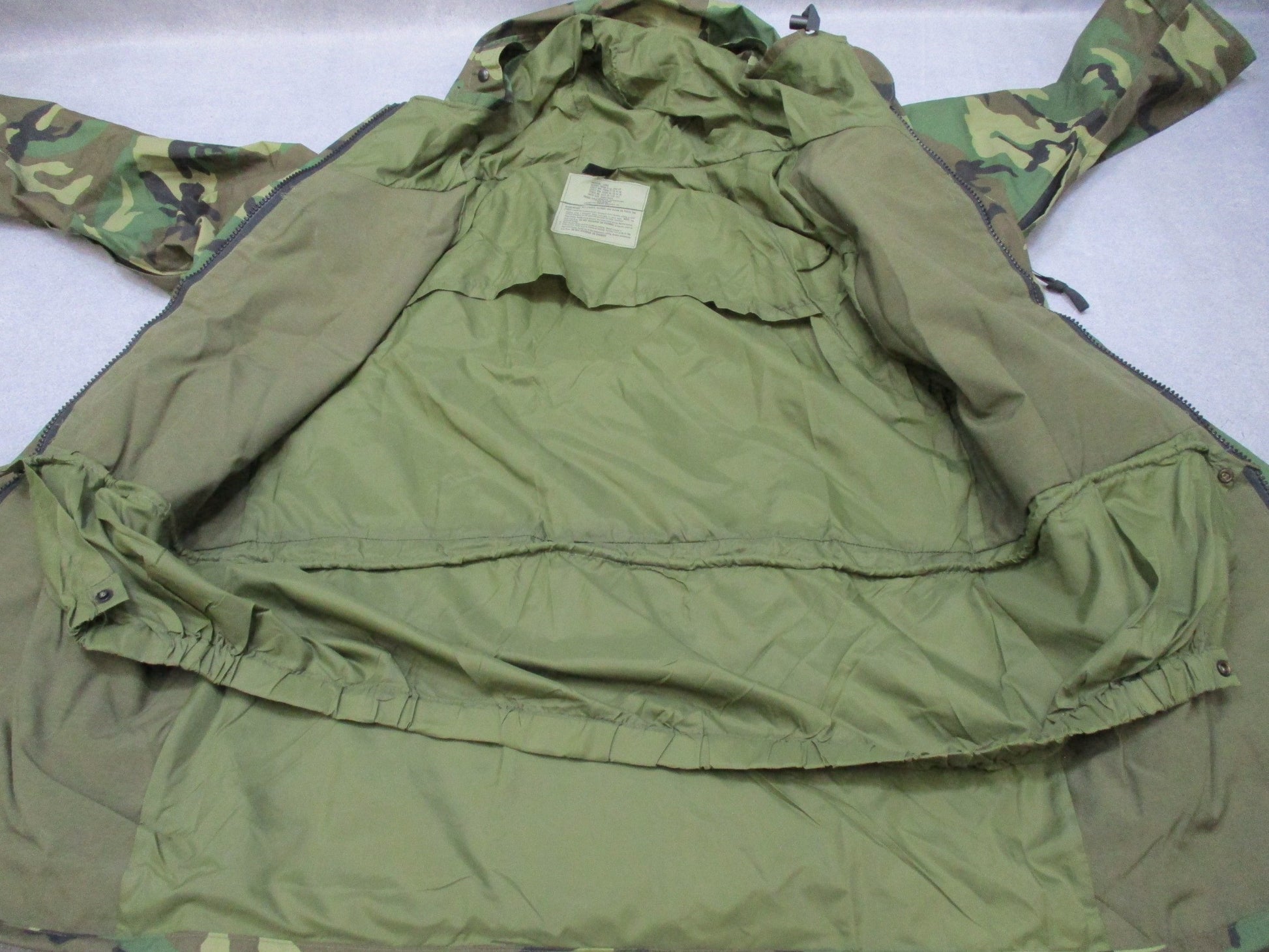 USED ARMY ISSUE WOODLAND BDU GORE-TEX JACKET WET/COLD WEATHER PARKA MEDIUM-LONG - Centex Military Gear