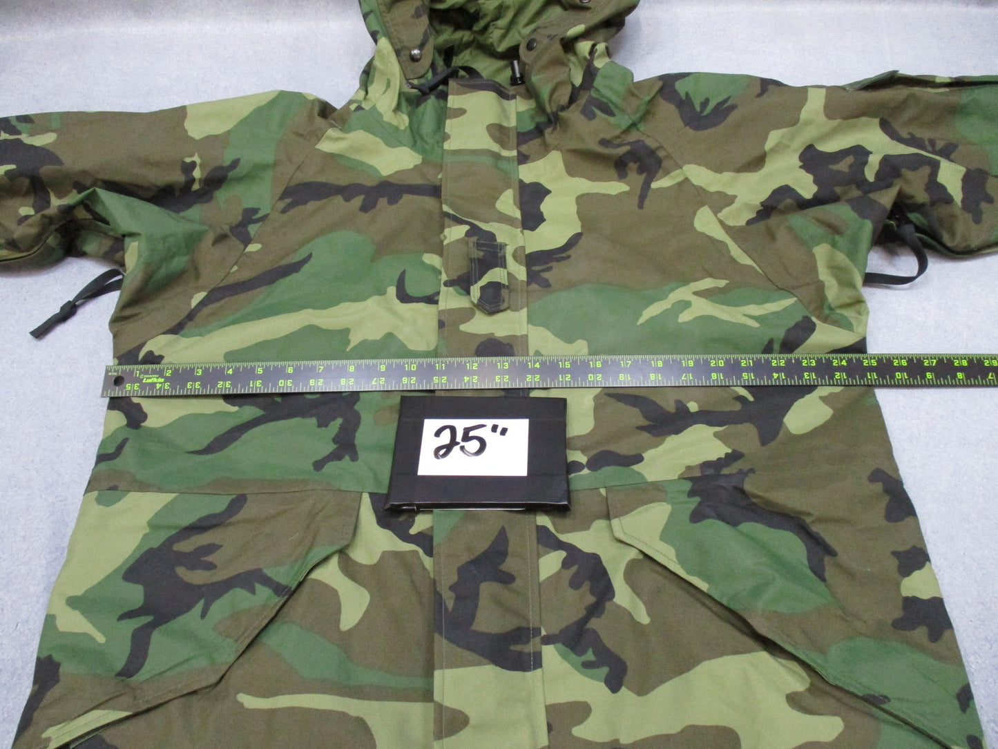 USED ARMY ISSUE WOODLAND BDU GORE-TEX JACKET WET/COLD WEATHER PARKA MEDIUM-LONG - Centex Military Gear