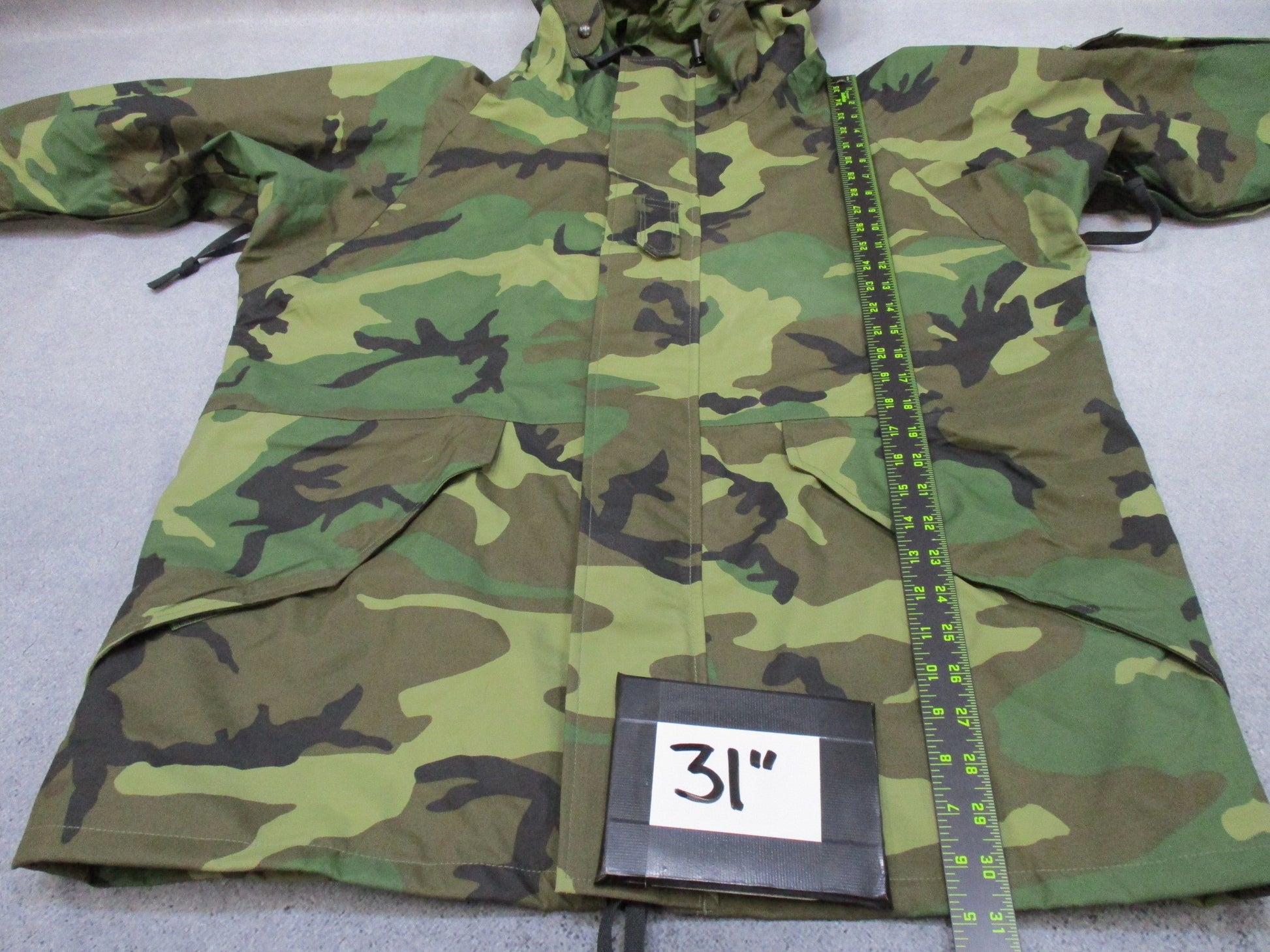 USED ARMY ISSUE WOODLAND BDU GORE-TEX JACKET WET/COLD WEATHER PARKA MEDIUM-LONG - Centex Military Gear