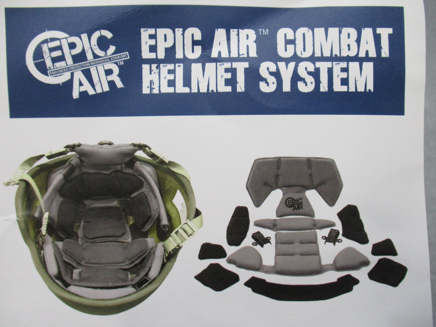TEAM WENDY EPIC AIR COMBAT HELMET LINER SYSTEM PADS PADDING CUSHIONS ACH/ECH - Centex Military Gear