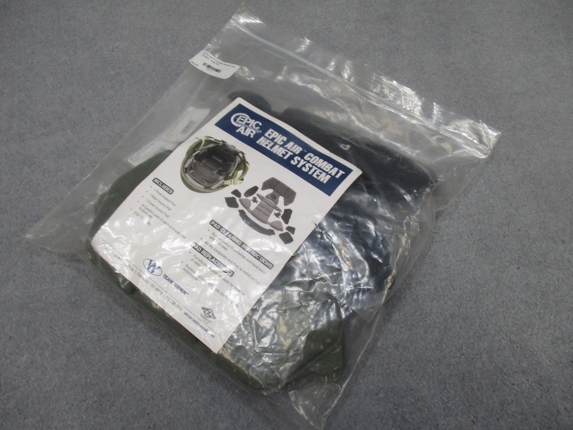 TEAM WENDY EPIC AIR COMBAT HELMET LINER SYSTEM PADS PADDING CUSHIONS ACH/ECH - Centex Military Gear