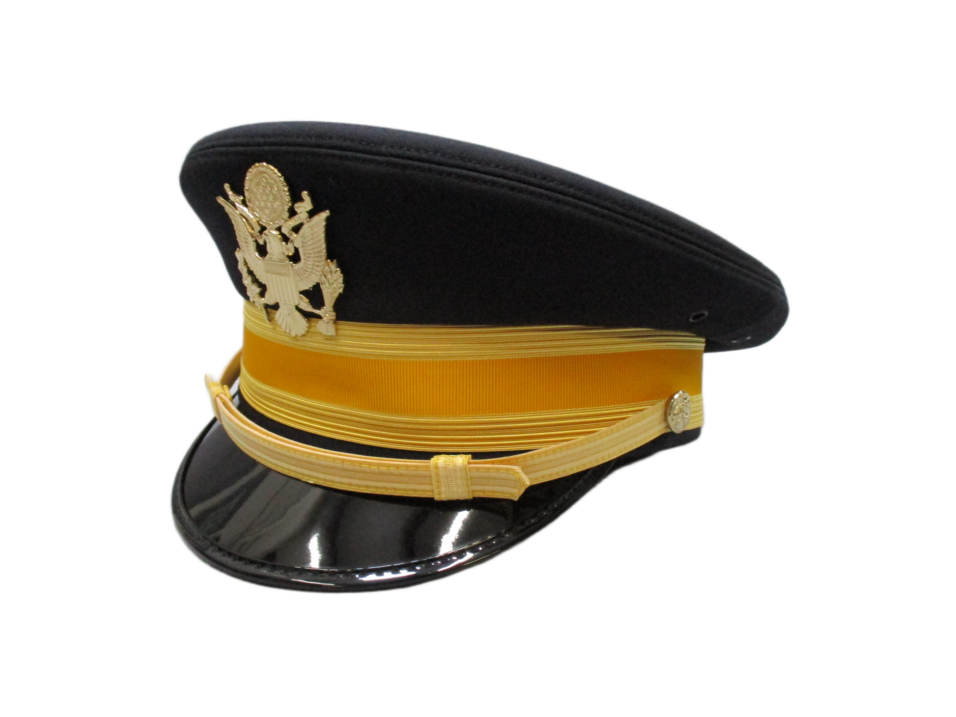 U.S. Army Dress Blue Service Cap Kingform Cap Size 7 1/2 Gold Band Ceremonial - Centex Military Gear