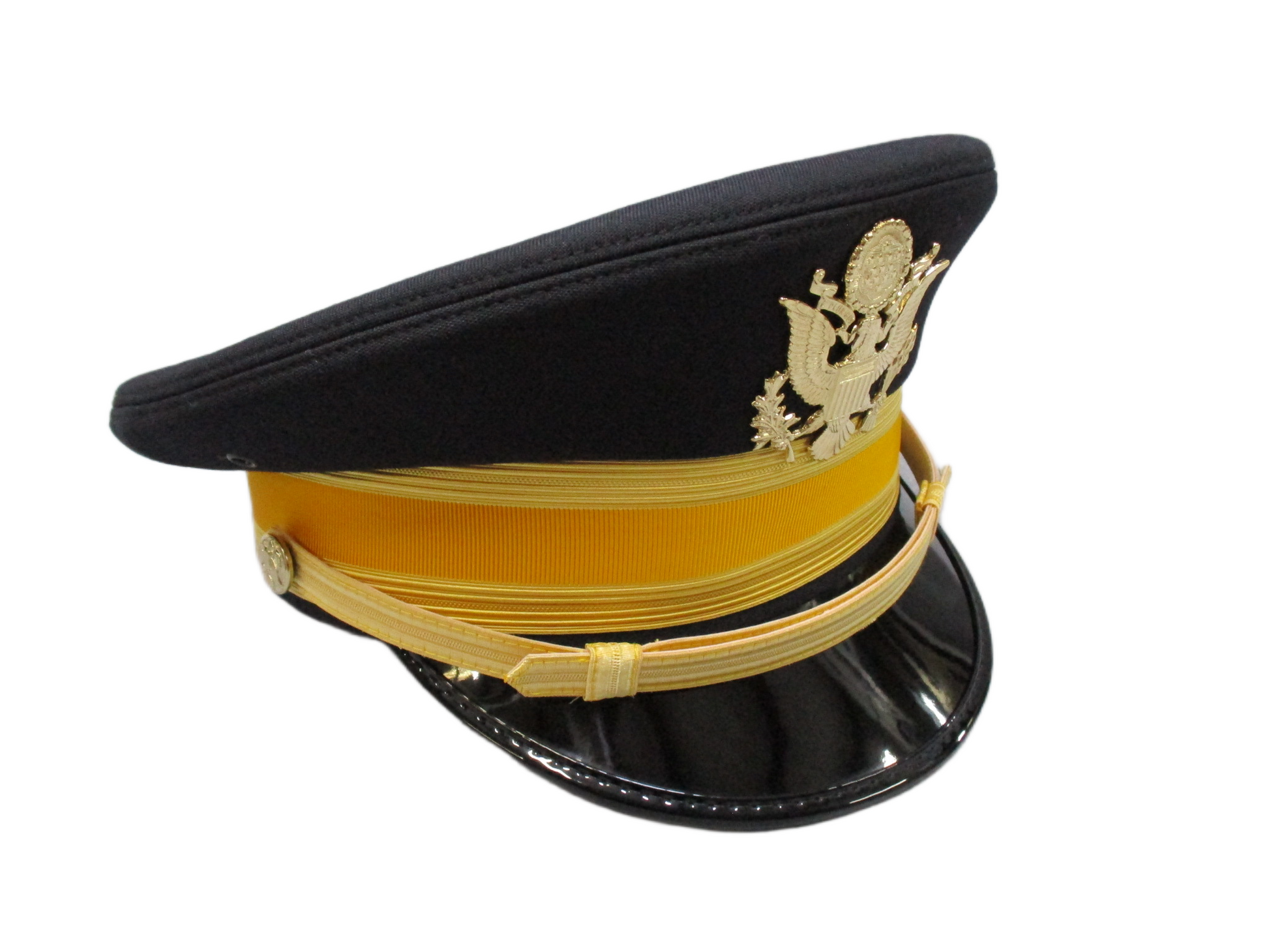 U.S. Army Dress Blue Service Cap Kingform Cap Size 7 1/2 Gold Band Ceremonial - Centex Military Gear