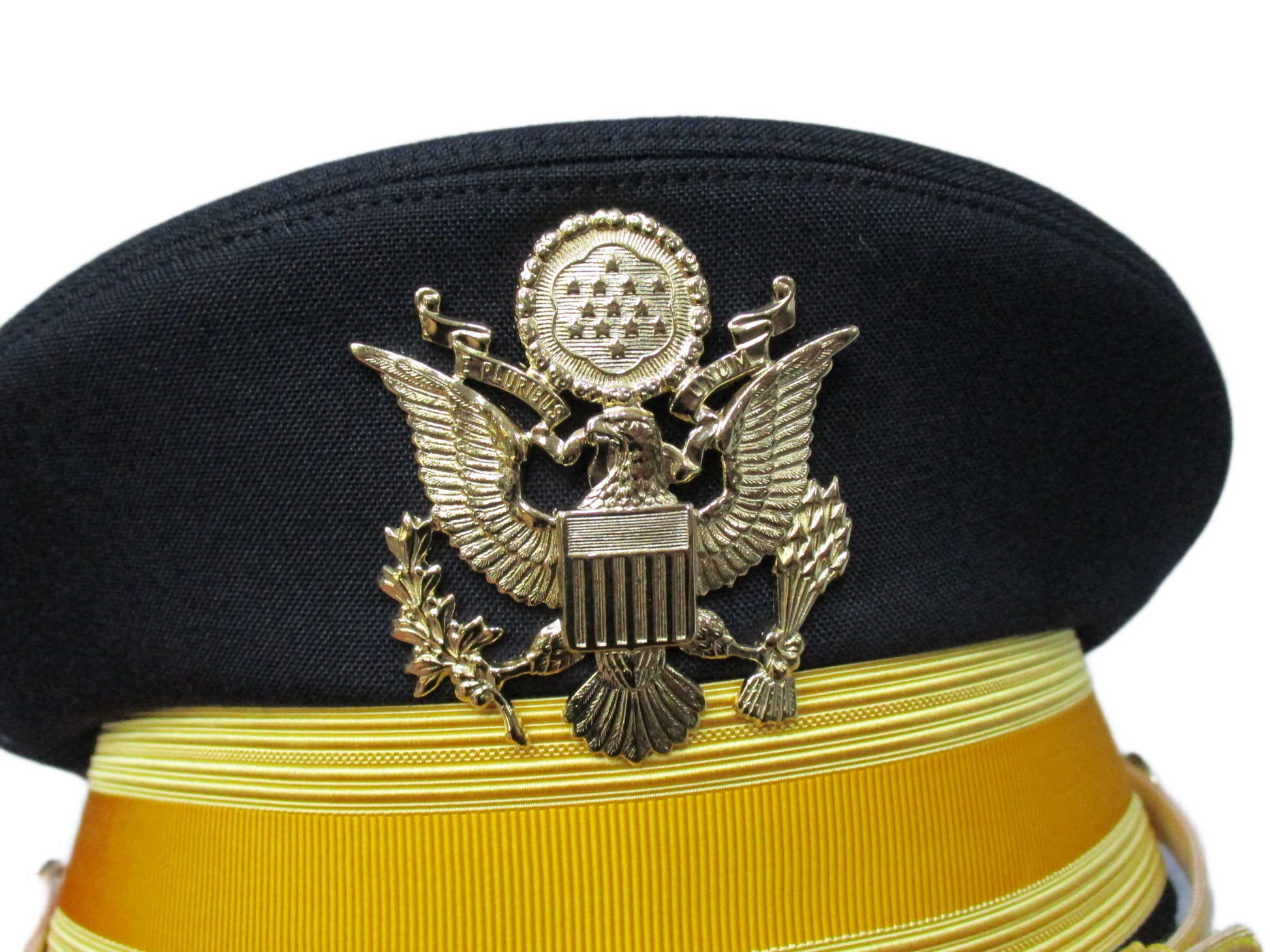 U.S. Army Dress Blue Service Cap Kingform Cap Size 7 1/2 Gold Band Ceremonial - Centex Military Gear