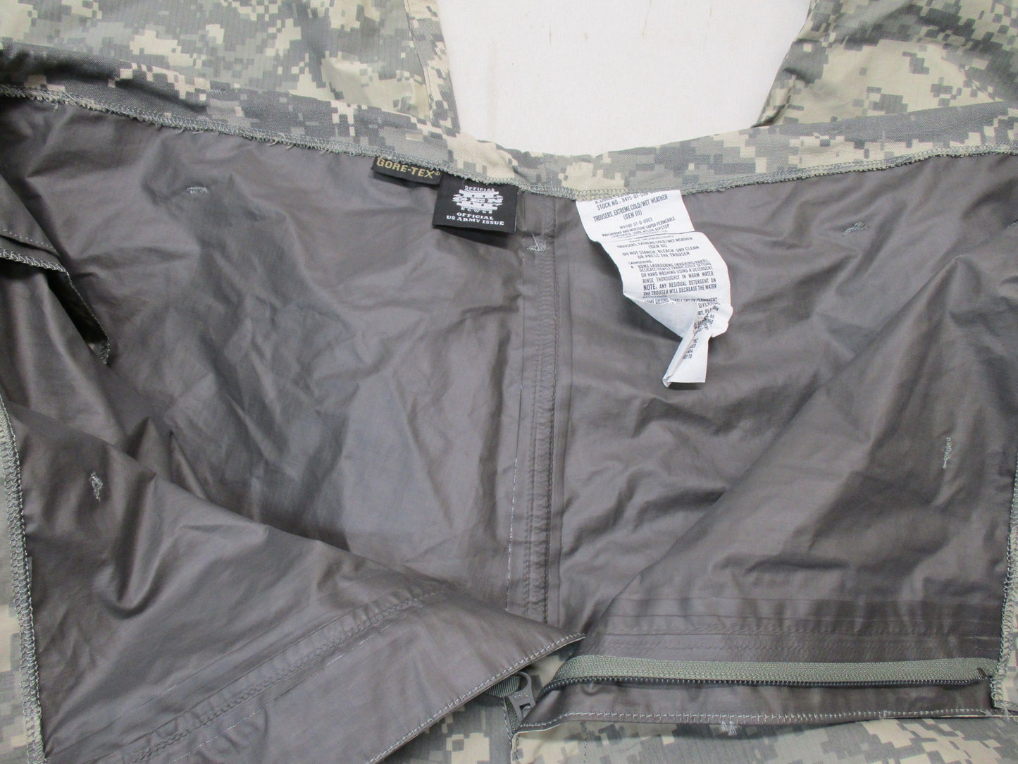 GEN 3 ACU DIGITAL GORE-TEX PANTS LEVEL 6 TROUSERS WET WEATHER PANTS X-LARGE/LONG