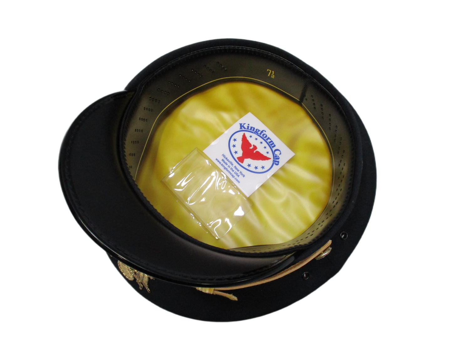 U.S. Army Dress Blue Service Cap Kingform Cap Size 7 1/2 Gold Band Ceremonial - Centex Military Gear