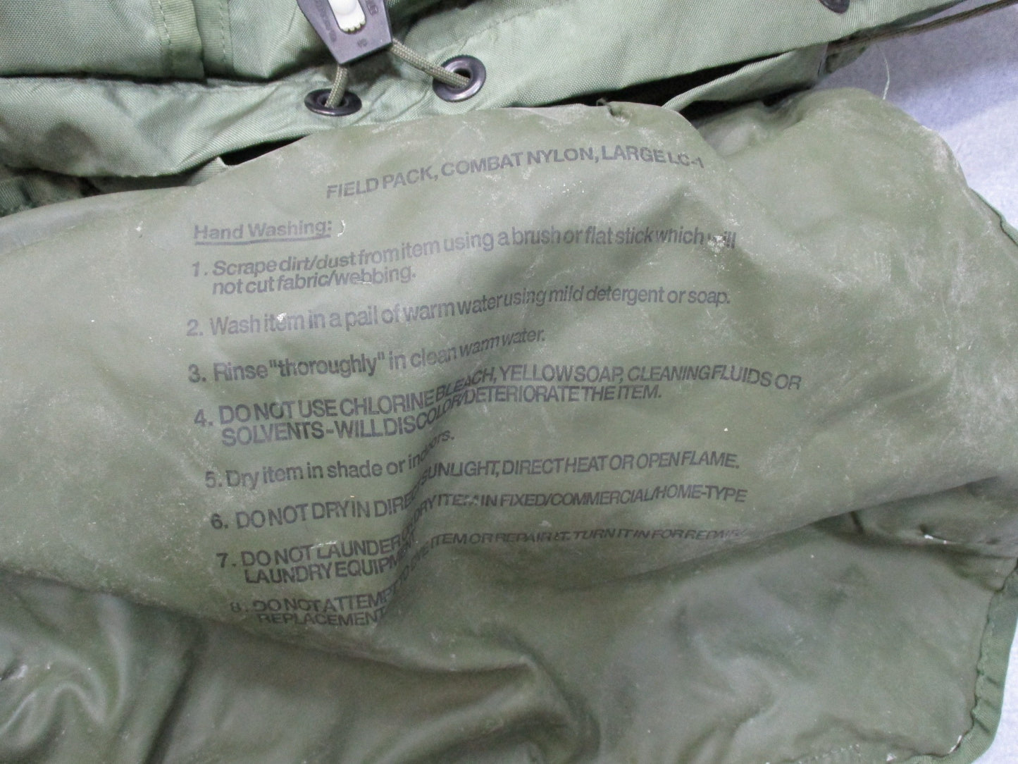 MILITARY OD GREEN ALICE PACK LARGE LC-1 COMBAT NYLON FIELD BACKPACK w. FRAME - Centex Military Gear