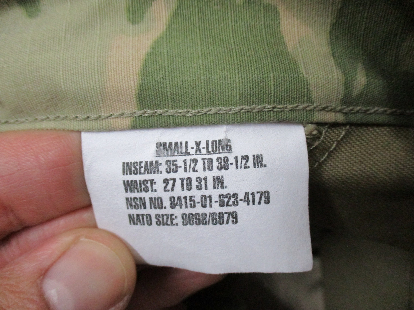 NEW Scorpion W2 SmallXLong Pants Cotton/Nylon OCP Army Multicam 8415-01-623-4179