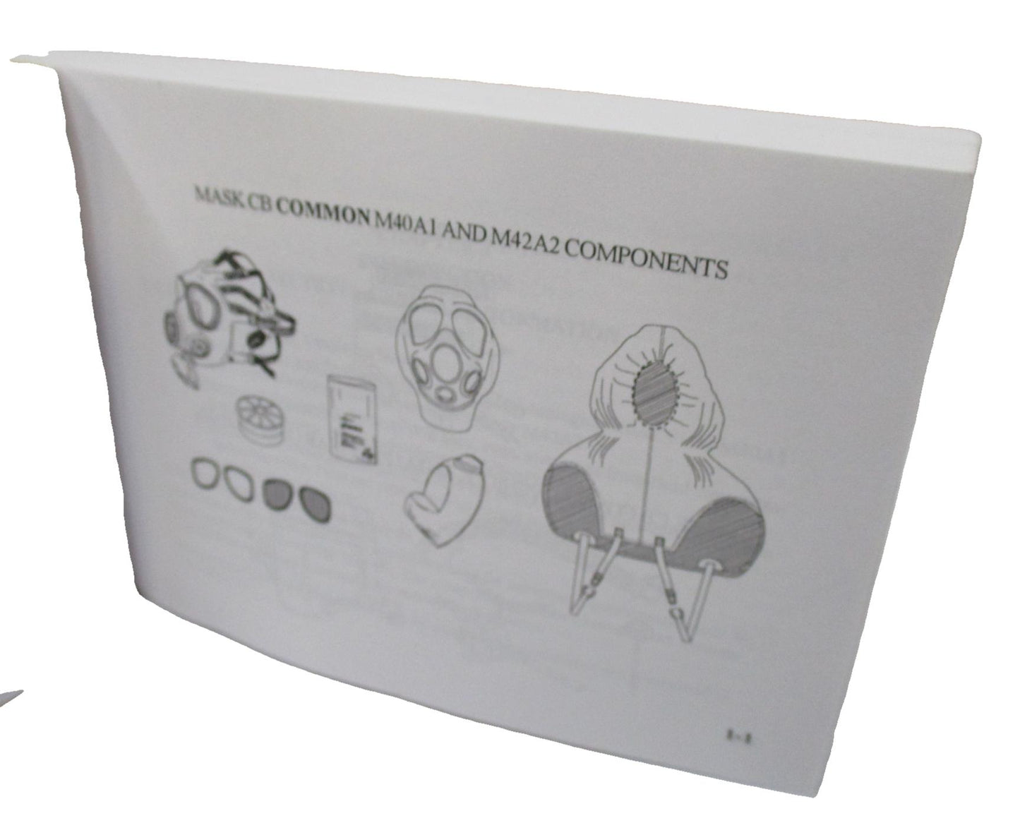 M40 GAS MASK OPERATOR'S MANUAL INSTUCTION BOOKLET M40A1 M42A2 TM-3-4240-346-10