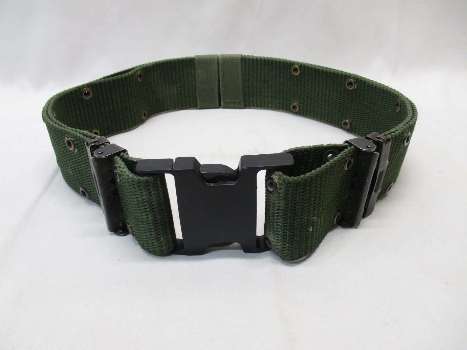 USGI WEB PISTOL BELT MEDIUM LBE LCE ALICE OD GREEN LC-2 NYLON 8465-01-322-1965 - Centex Military Gear
