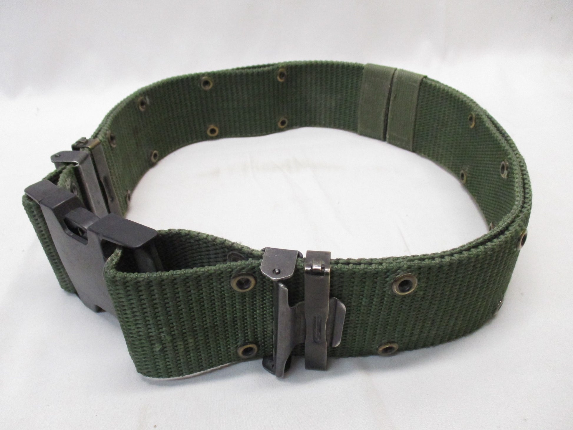 USGI WEB PISTOL BELT MEDIUM LBE LCE ALICE OD GREEN LC-2 NYLON 8465-01-322-1965 - Centex Military Gear