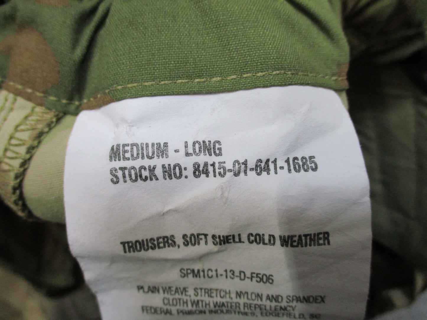 NEW ARMY OCP SCORPION LEVEL 5 SOFT SHELL TROUSER COLD WEATHER PANTS MEDIUM/LONG