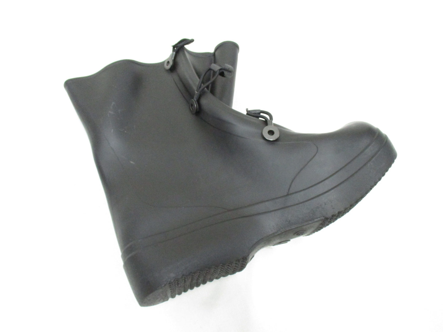 Centex Military Gear rubber overboots for wet weather, size 8, shown in black with slip-on design for easy wear.
