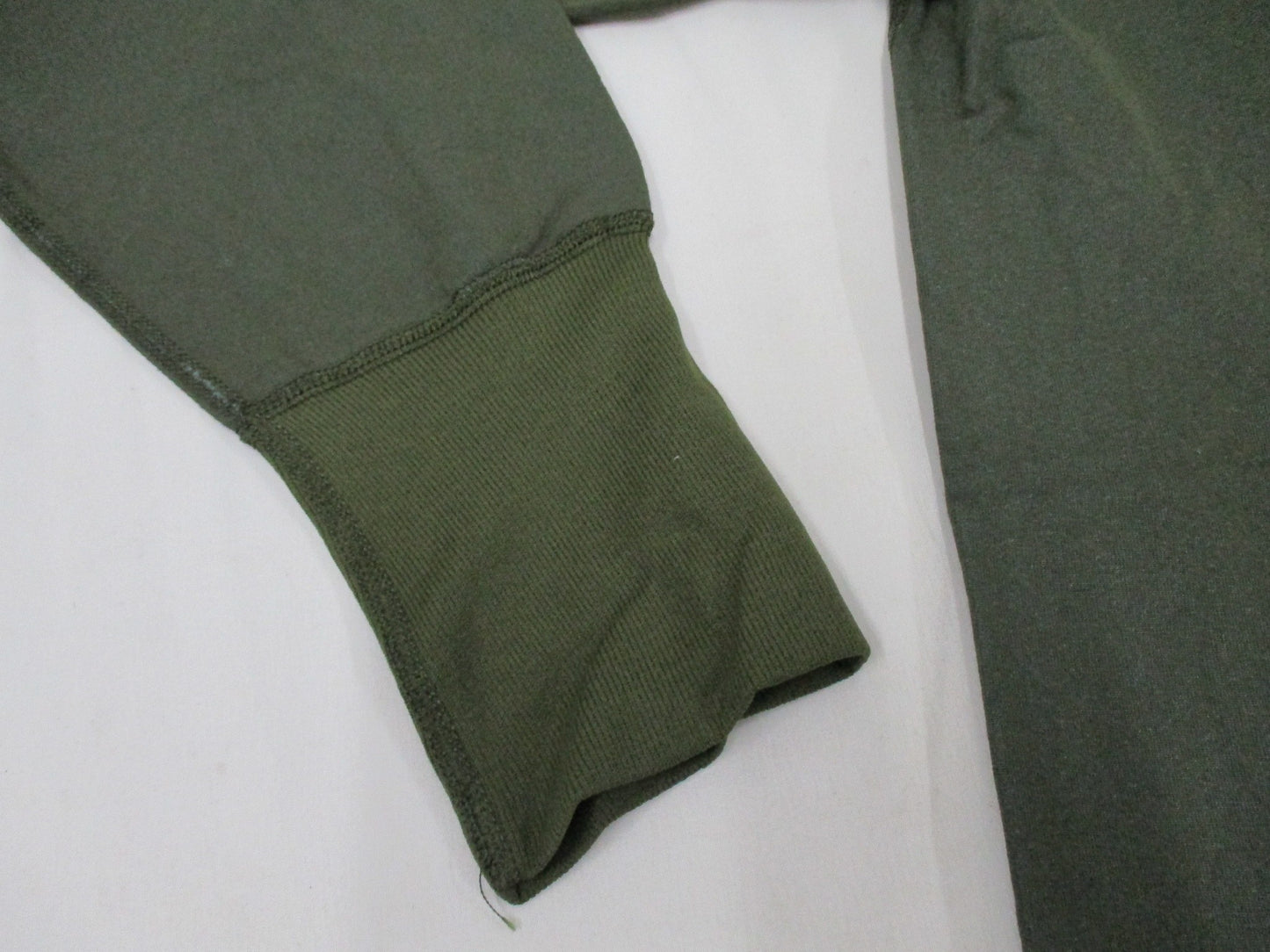 USGI Vietnam 1969 olive drab tricot knit shirt, small size, designed for sleepwear, by Centex Military Gear