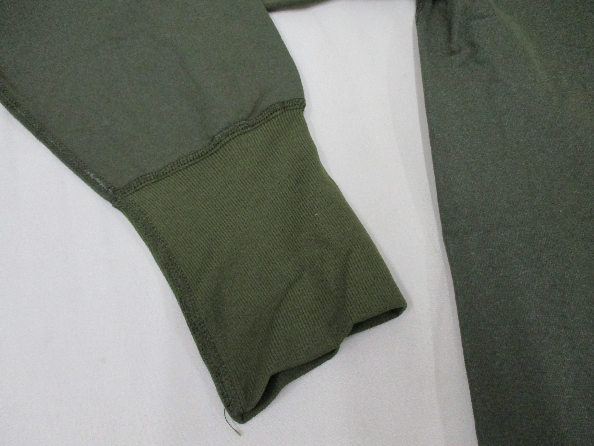 USGI Vietnam 1969 olive drab tricot knit shirt, small size, designed for sleepwear, by Centex Military Gear