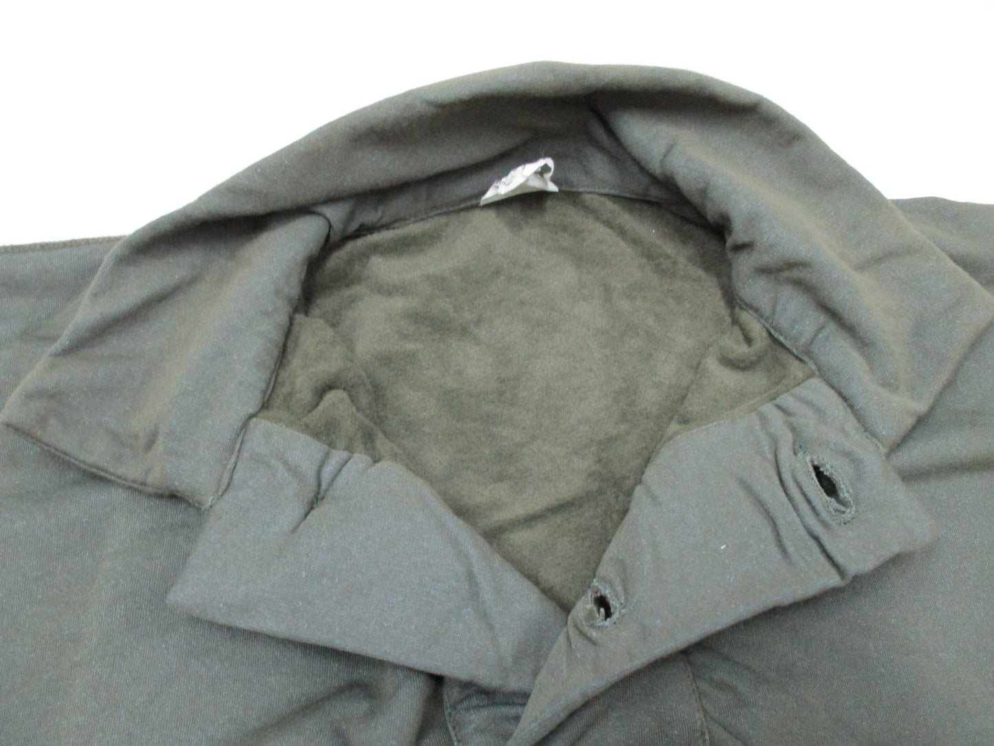 USGI Vietnam 1969 olive drab small tricot knit shirt with sleeping man's design, military-style OG 106 from Centex Military Gear