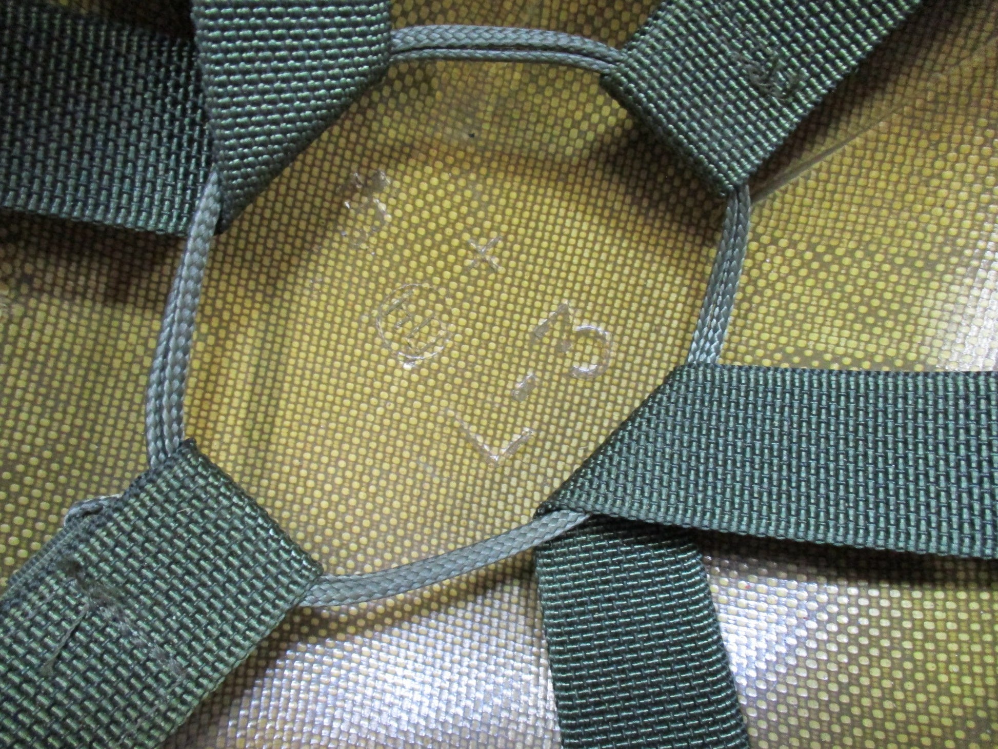 Large Centex Military Gear PASGT Kevlar helmet K-POT, designed for army use, showcasing its durable material and structure.