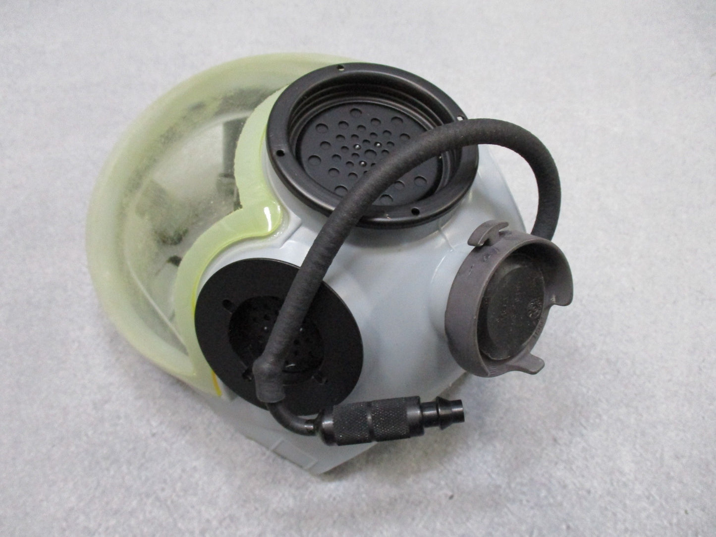 USGI gas mask external drinking tube for M40/MCU-2A/P, featuring military surplus design by Centex Military Gear.