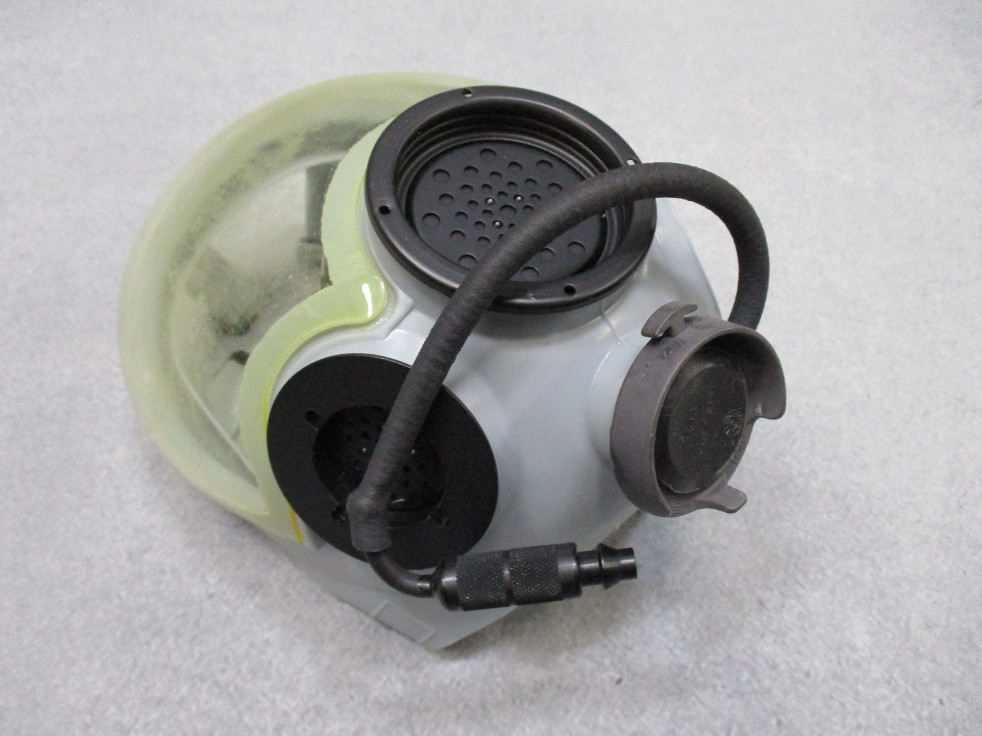 USGI gas mask external drinking tube for M40/MCU-2A/P, featuring military surplus design by Centex Military Gear.