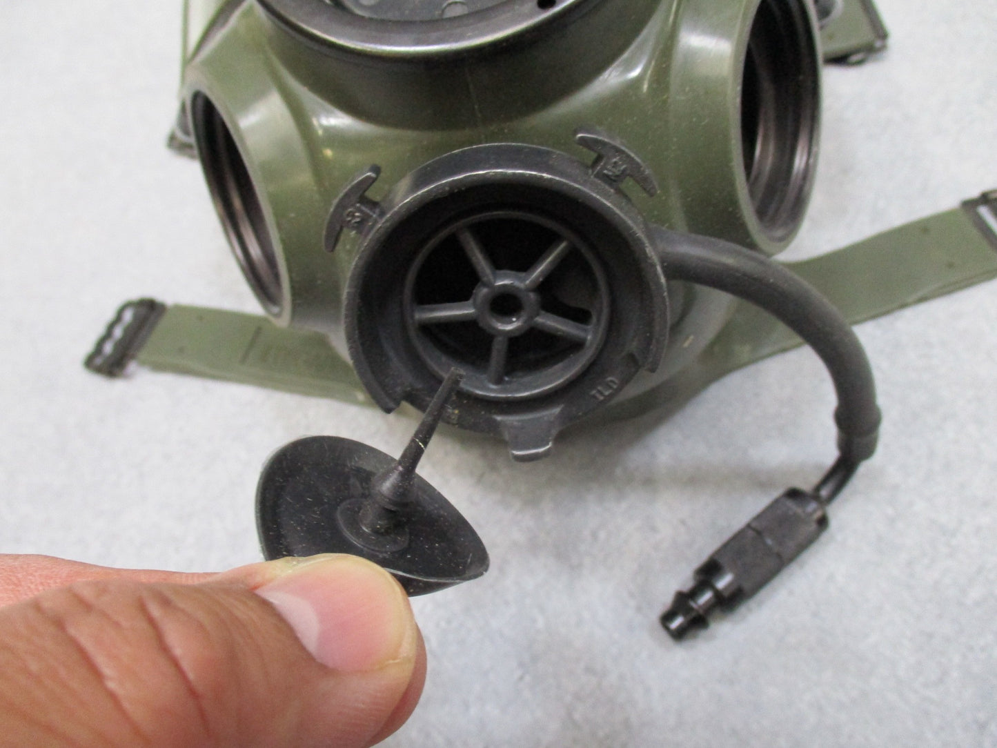 Centex Military Gear USGI M40 gas mask outlet valve disks in a 10 pack, featuring MCU-2A/P Millennium design.