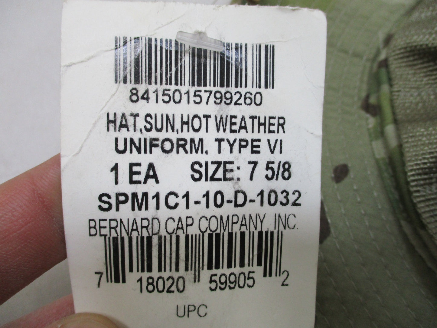 NEW XL OEF SUN HAT USGI ARMY ISSUE OCP MULTICAM BOONIE CAP BUCKET HAT SZ: 7-5/8