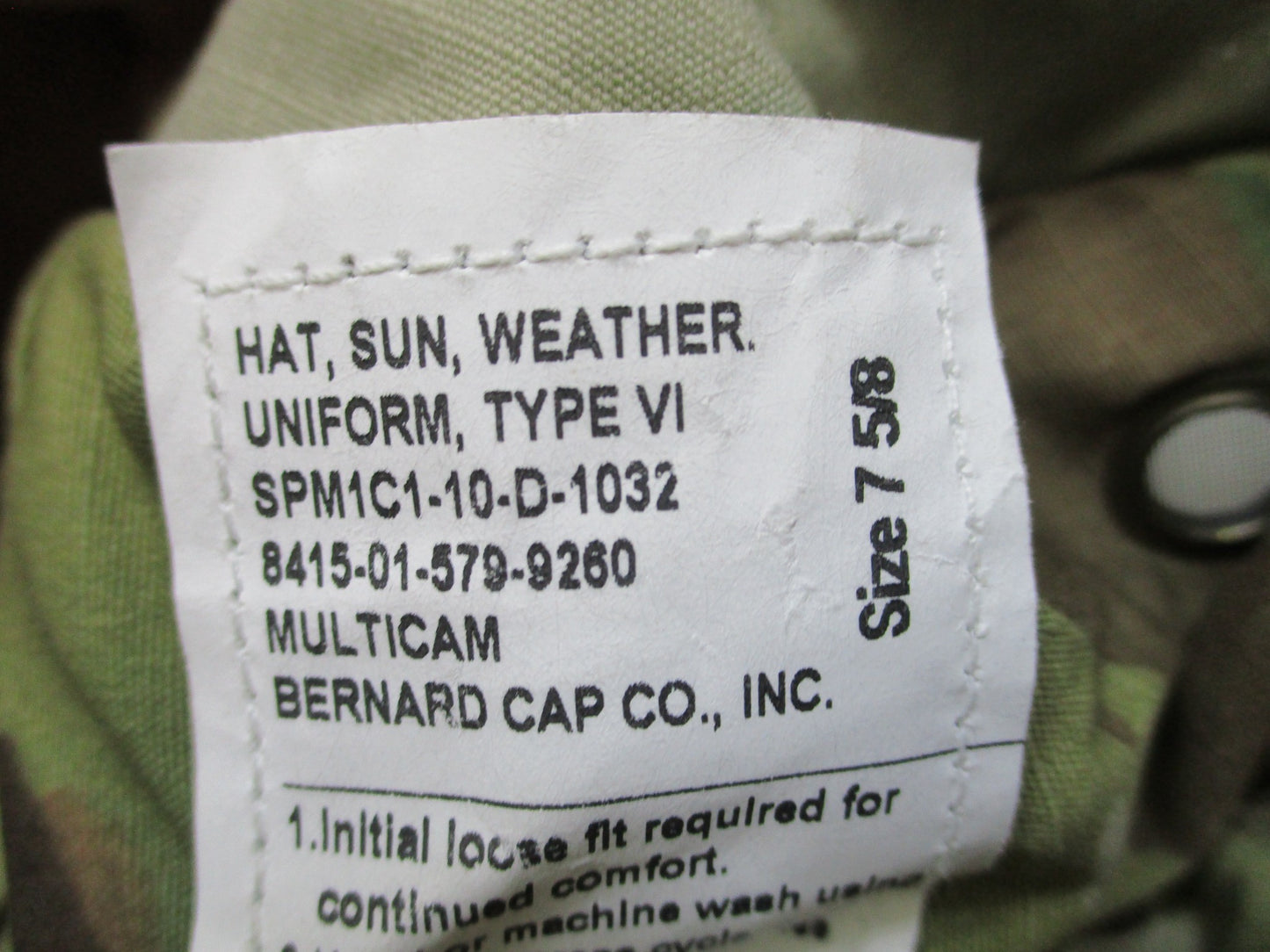 NEW XL OEF SUN HAT USGI ARMY ISSUE OCP MULTICAM BOONIE CAP BUCKET HAT SZ: 7-5/8