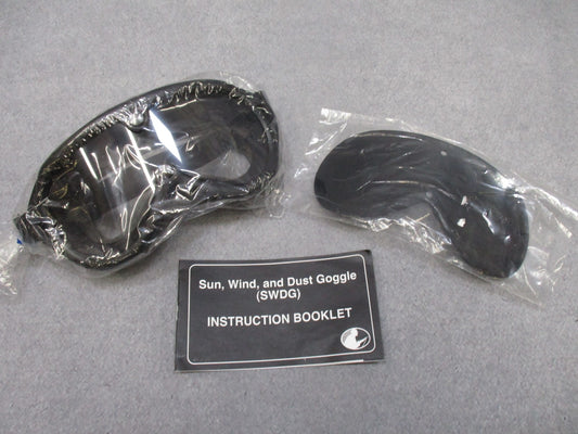 VINTAGE USGI MILITARY GOGGLES EYEWEAR SUN WIND AND DUST BALLISTIC 2 LENS KIT