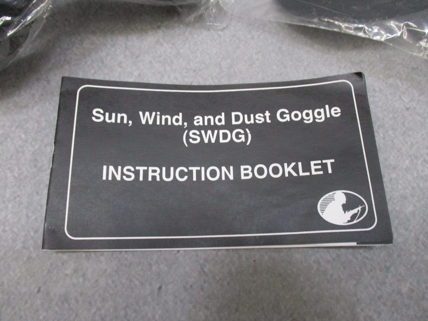 Vintage USGI military goggles by Centex Military Gear with dual lenses for sun, wind, and dust protection.