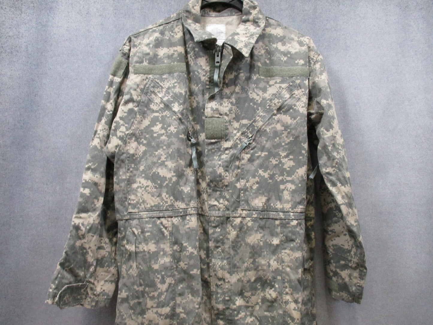 US Army issue mechanic coveralls in UCP ACU digital camo, size X-Large, by Centex Military Gear.