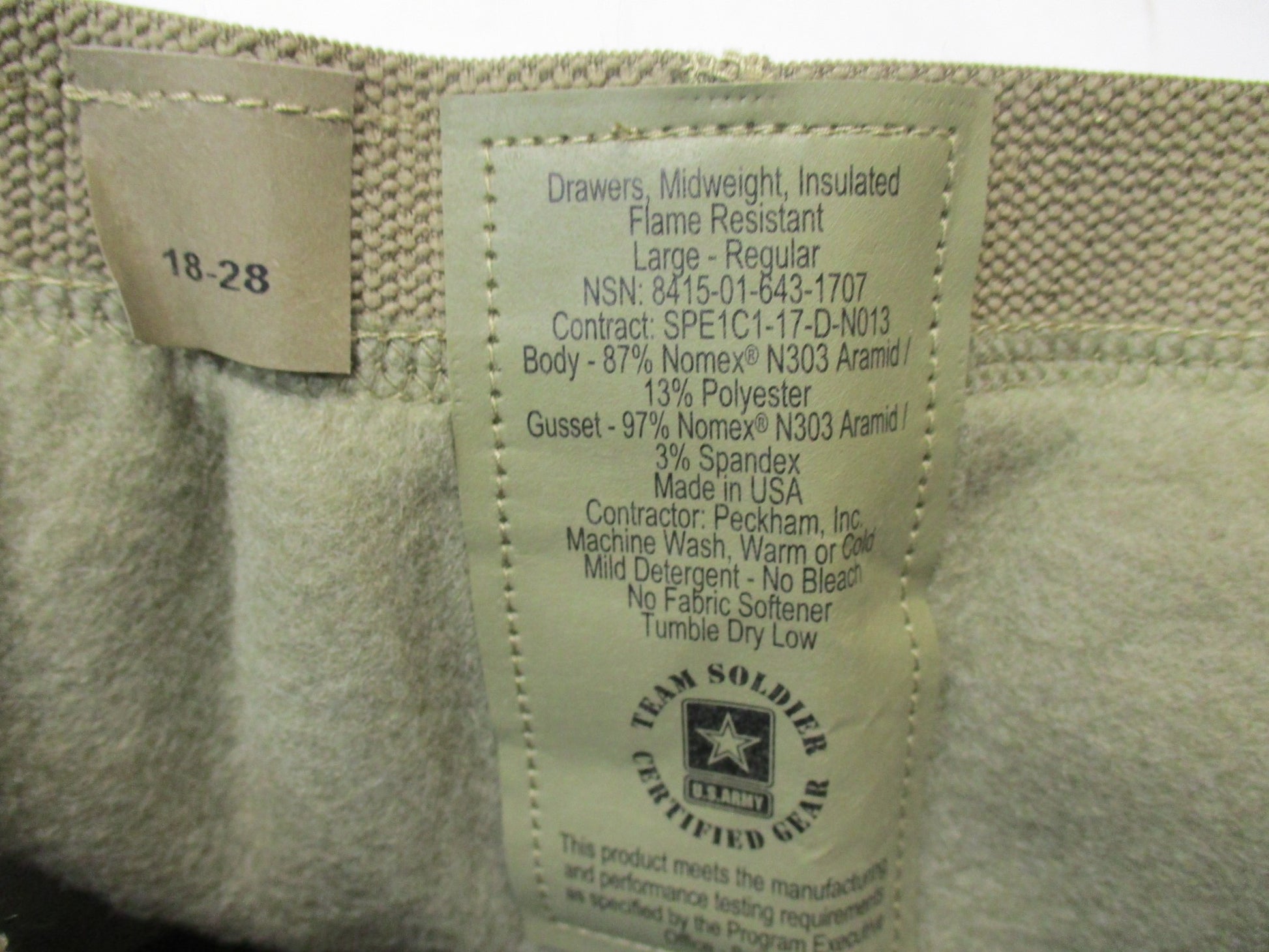 FIRE RESISTANT POLAR THERMAL FR TROUSER MID-WEIGHT DRAWERS LARGE/REGULAR FREE - Centex Military Gear