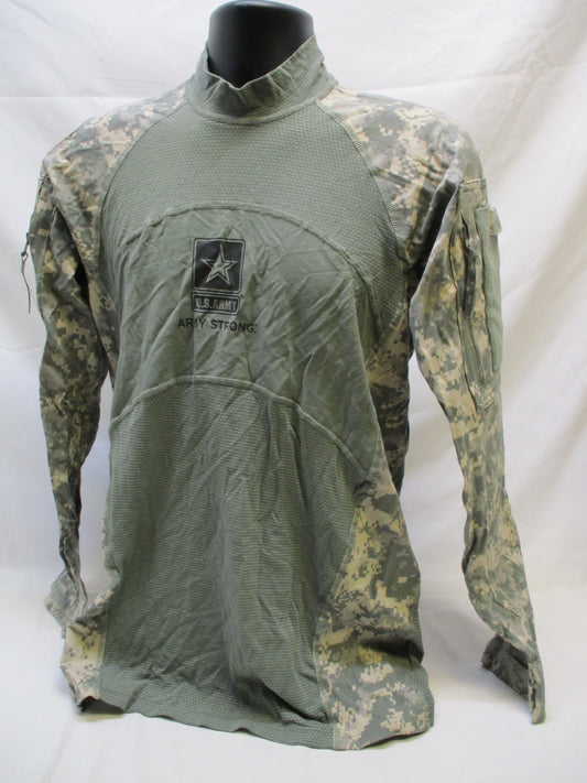 Centex Military Gear Massif Army Logo combat shirt in UCP ACU digital camouflage, medium size, fire-resistant fabric.