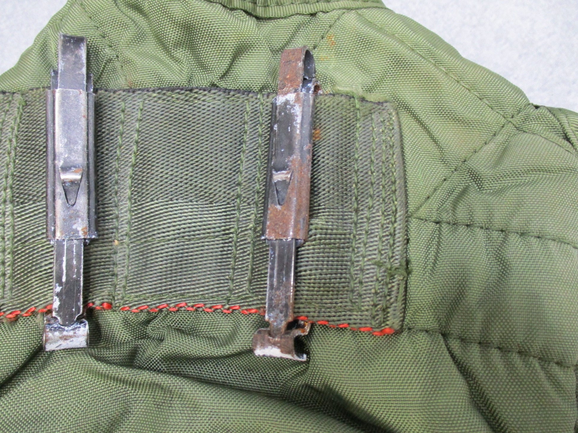 Set of 4 Centex Military Gear USGI 1 Qt canteen covers in OD green with ALICE clips and insulation features.