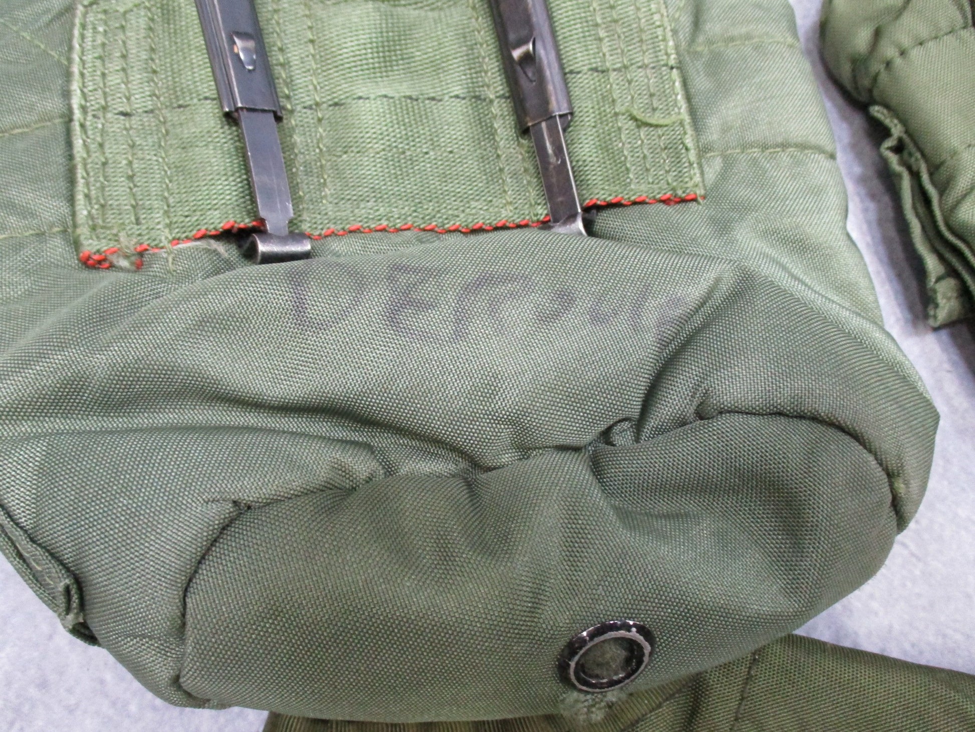 Set of 4 Centex Military Gear OD Green insulated canteen covers with ALICE clips for 1 Qt USGI canteens.