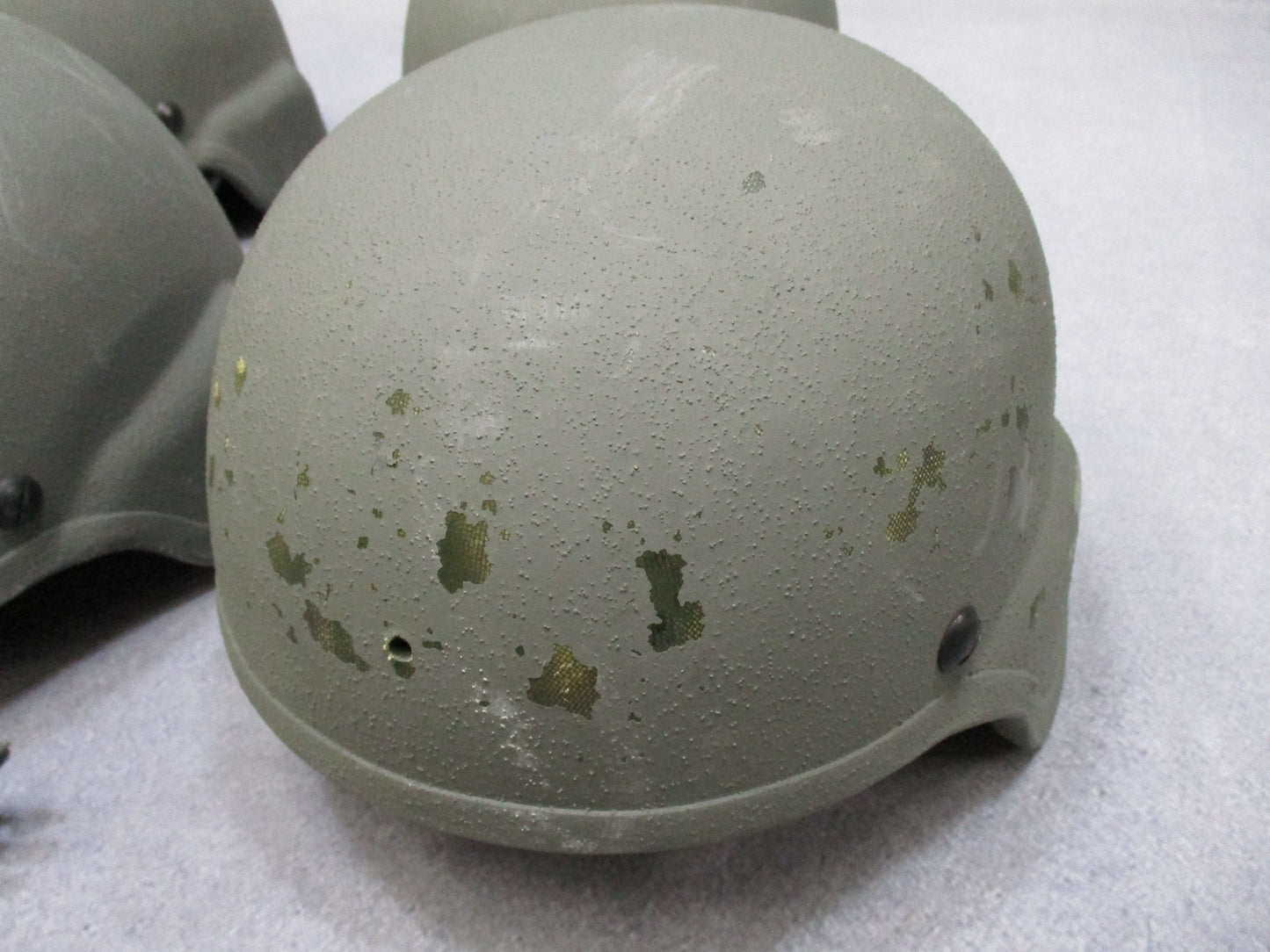 Centex Military Gear ACH Advanced Combat Helmet in size medium with foliage green finish, included pads, chinstrap, and ballistic protection