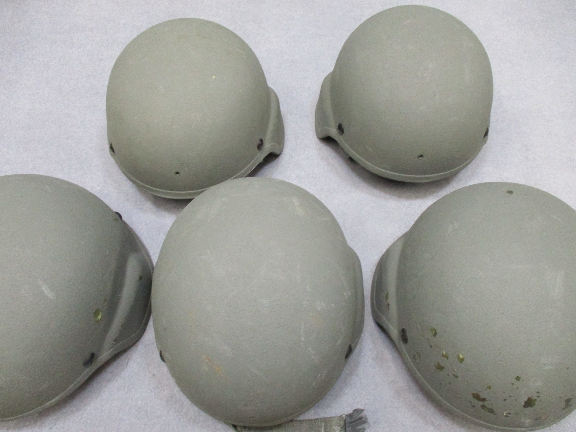 Centex Military Gear ACH Advanced Combat Helmet in foliage green, size medium with pads and chinstrap for ballistic protection.