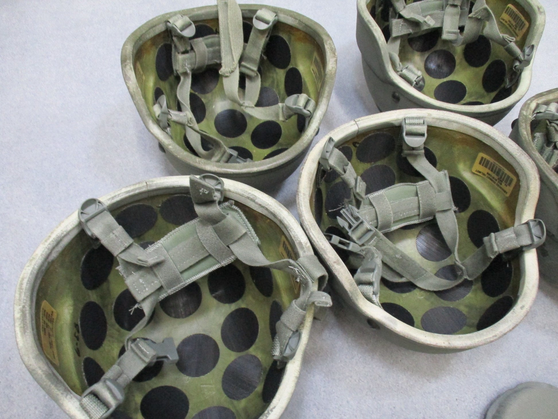 Centex Military Gear ACH Advanced Combat Helmet in medium size, foliage green with pads and chinstrap for ballistic protection.