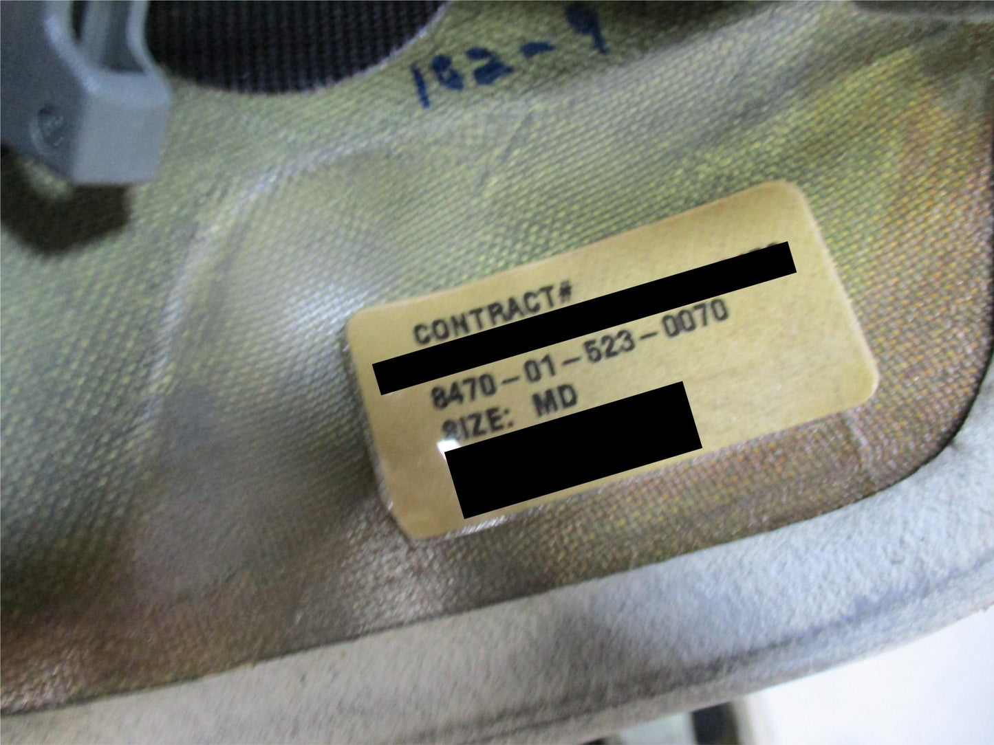 Centex Military Gear ACH Advanced Combat Helmet in foliage green with pads and chinstrap, ballistic protection, size medium.