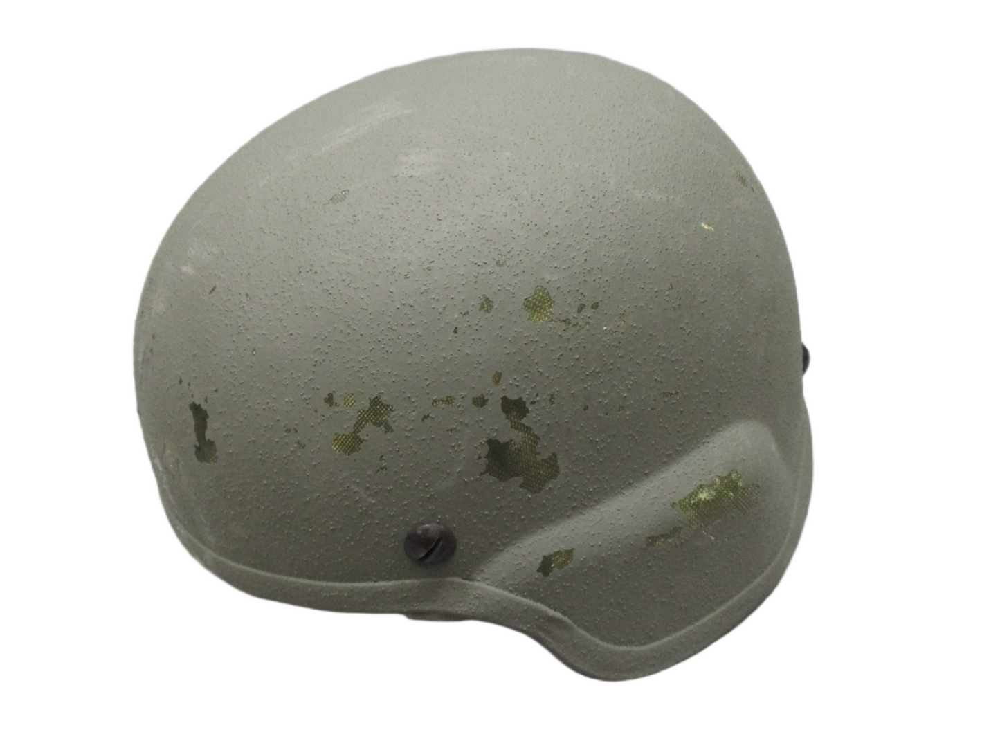 Centex Military Gear ACH Advanced Combat Helmet in foliage green with padding and chinstrap, ballistic protection, medium size.