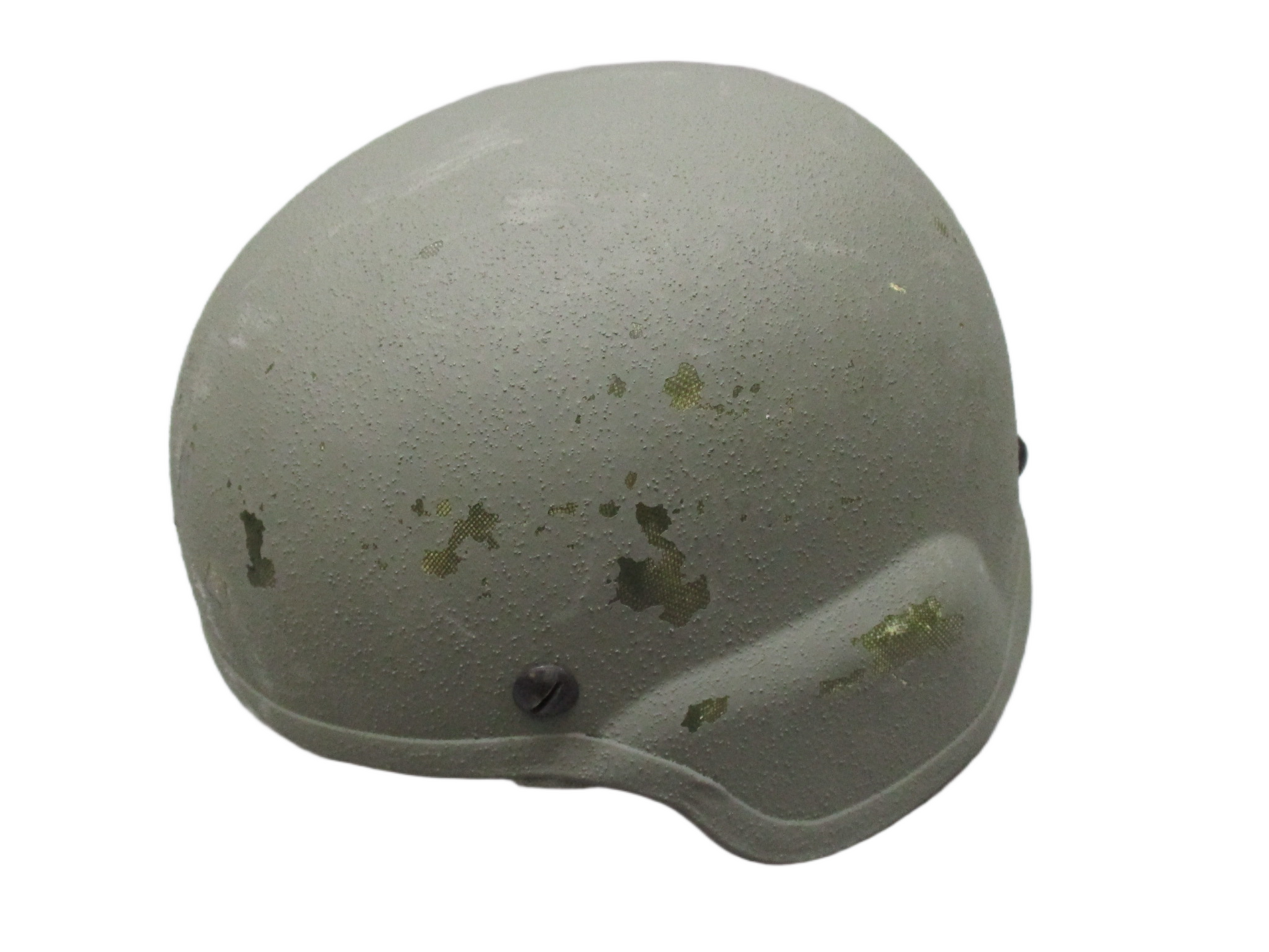 Centex Military Gear ACH Advanced Combat Helmet in foliage green with padding and chinstrap, ballistic protection, medium size.