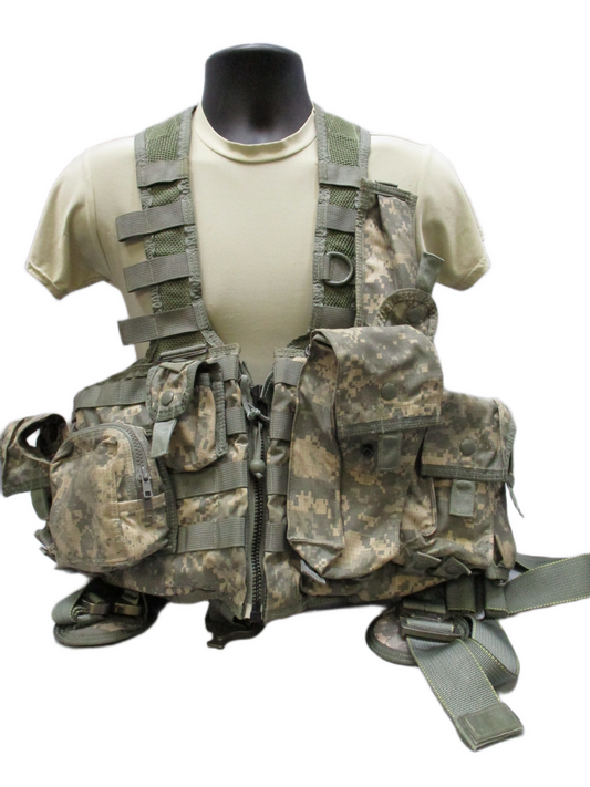 US Army Aviation Air Warrior vest harness by Centex Military Gear, featuring digital aircrew survival and extraction gear.