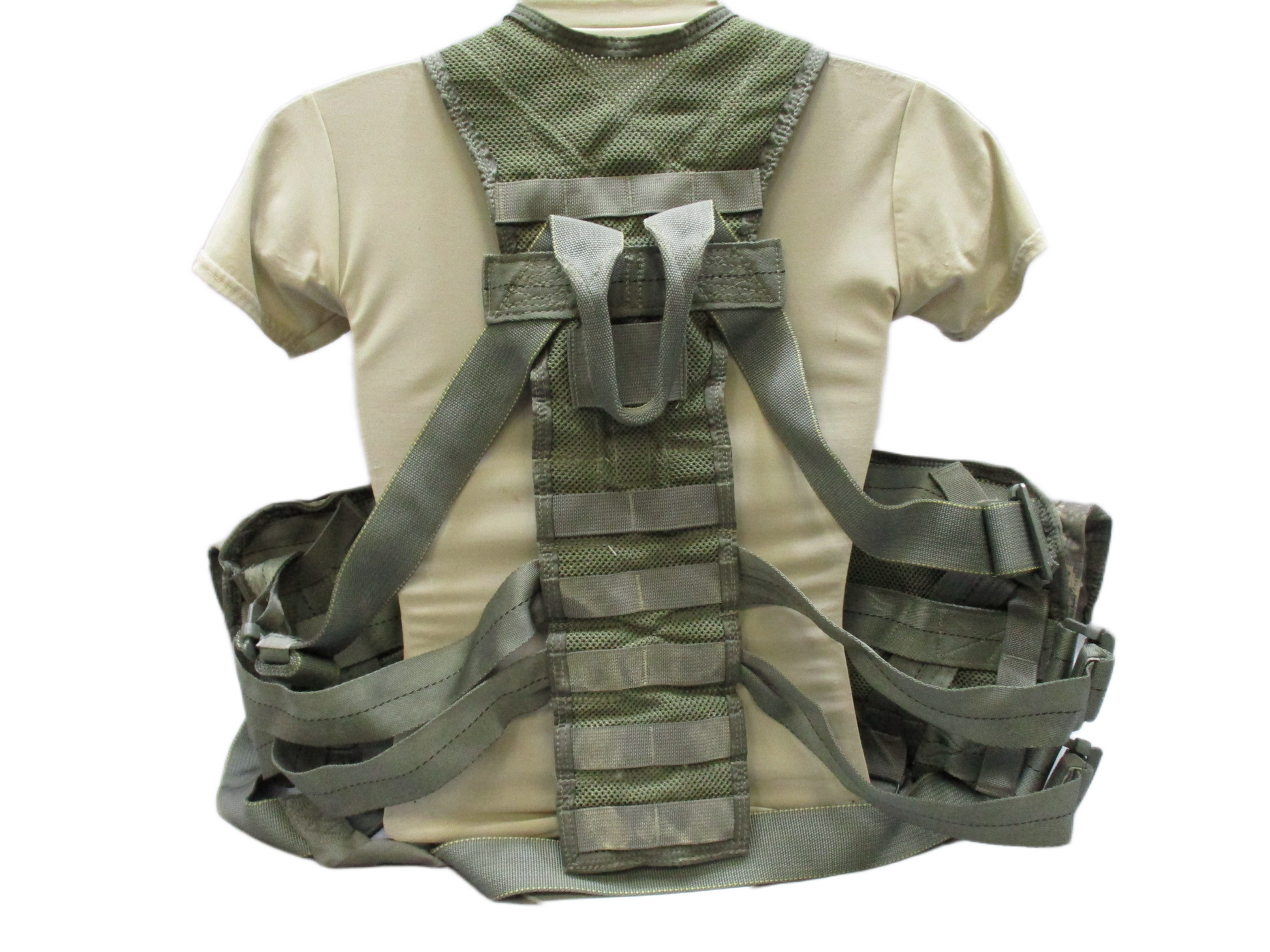 Digital US Army Aviation Air Warrior vest harness by Centex Military Gear, featuring survival and extraction gear for aircrew.