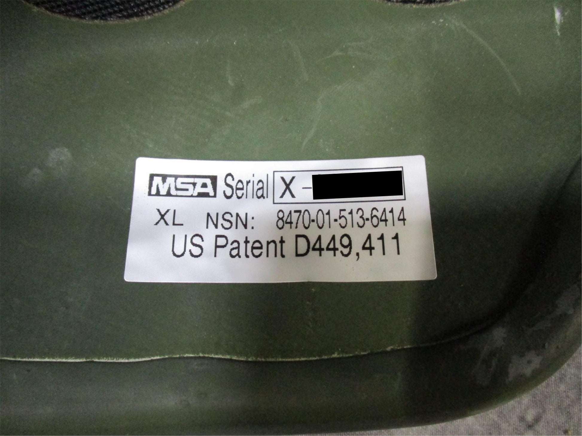 Centex Military Gear ACH Advanced Combat Helmet XL MSA with NVG mount and OD green Ops-Core chinstrap on a helmet.