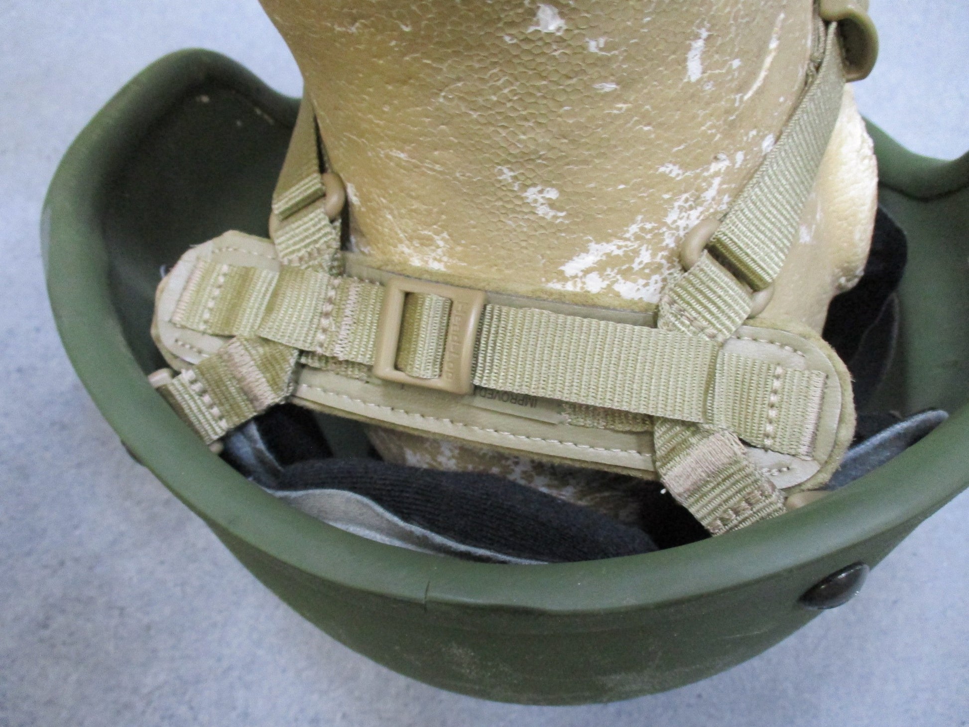 Centex Military Gear ACH Advanced Combat Helmet XL MSA with NVG mount, OD green, includes Ops-Core chinstrap, new condition.