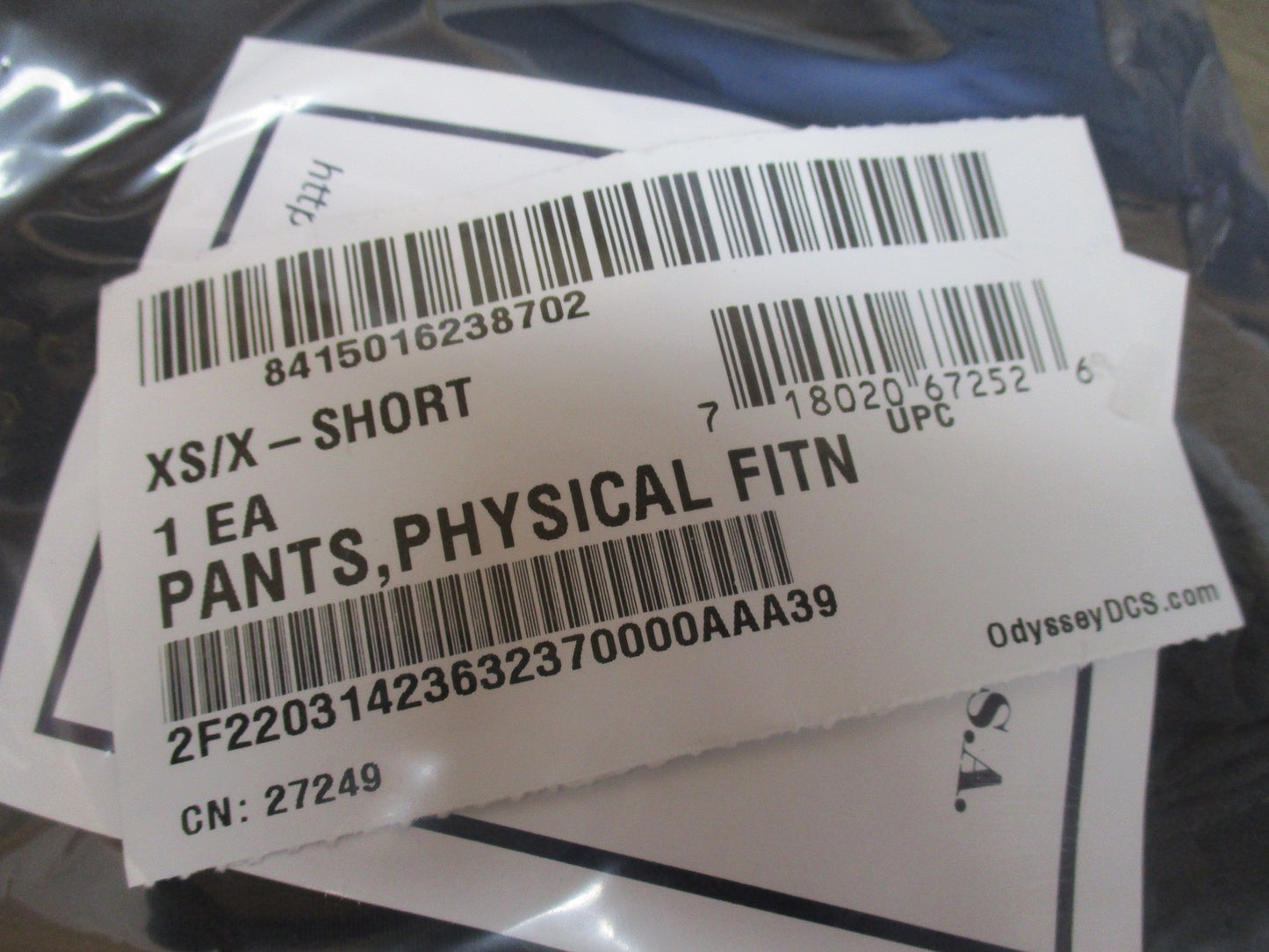 NEW BLACK/YELLOW USGI ARMY ISSUE PT PANTS TROUSERS PTs UNIFORM XSMALL/X-SHORT