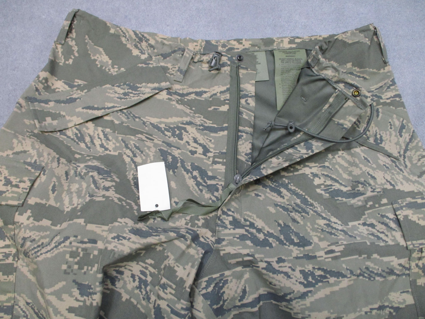 NWT AIR FORCE COLD/ WET WEATHER TROUSER APECS ABDU LARGE/LONG TIGER STRIPE USAF