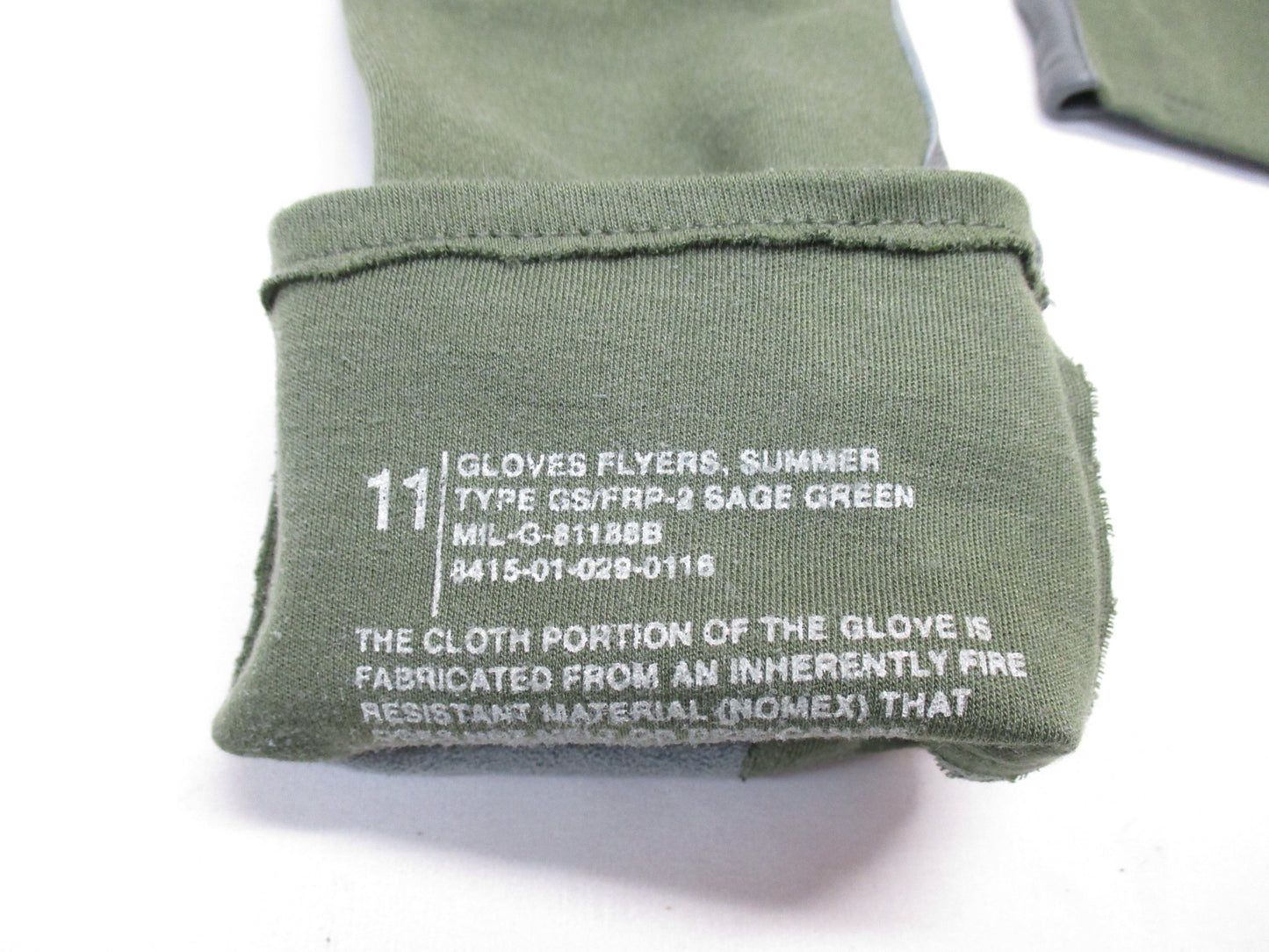 USGI MILITARY SUMMER FLYER'S GLOVES GREEN AVIATION TACTICAL FLIGHT GLOVE SIZE:11 - Centex Military Gear
