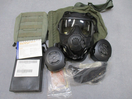 Centex Military Gear Avon M50 gas mask with clear lens, full-face respirator, NBC protection, medium size, USGI military style