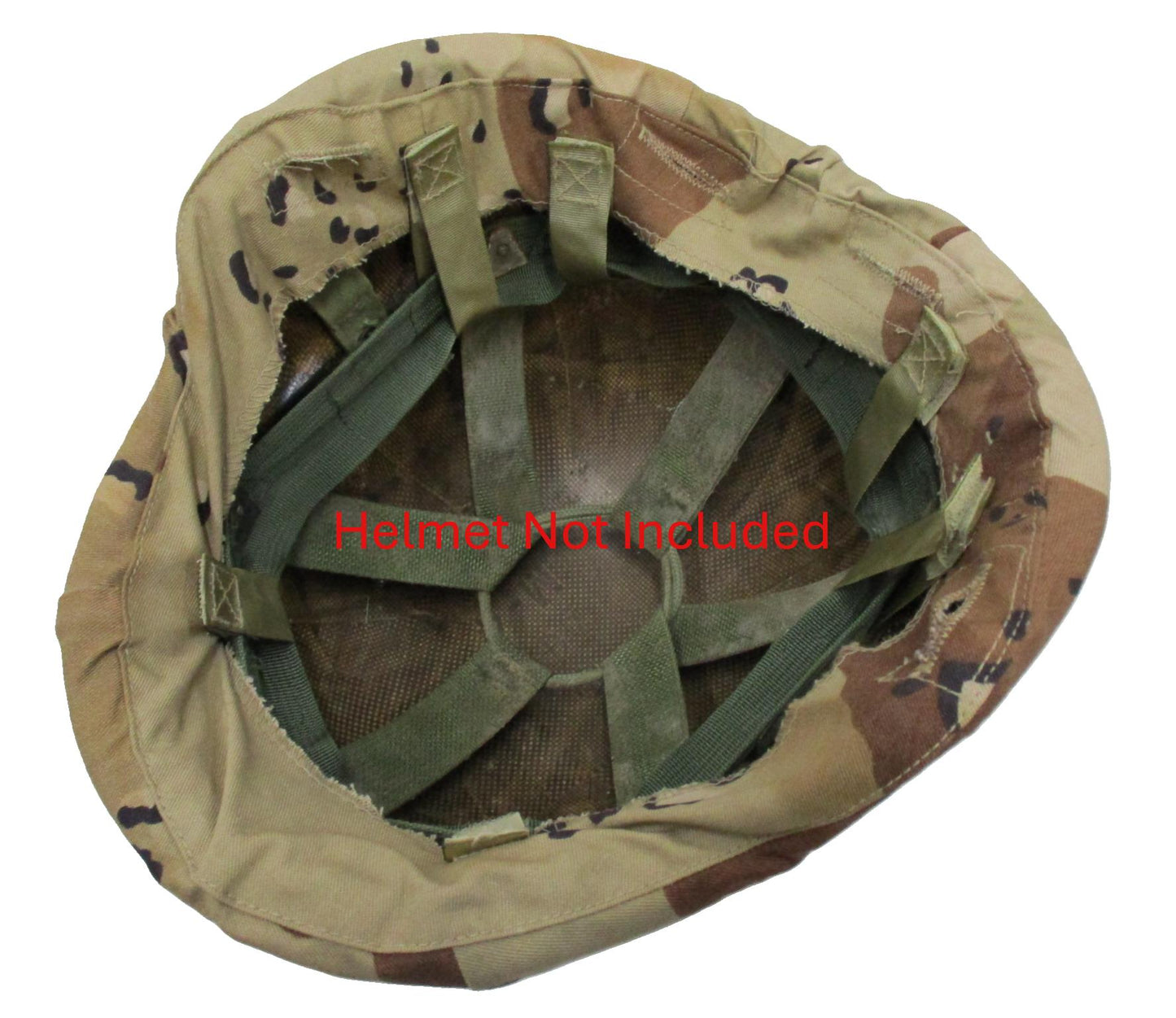 GENUINE USGI DESERT STORM CHOCOLATE CHIP COOKIE DOUGH PASGT HELMET COVER MED/LRG