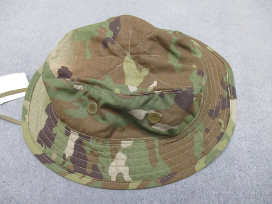 USGI Army OCP boonie cap by Centex Military Gear, jungle tropic short brim bucket hat with floppy style, size 7-5/8.