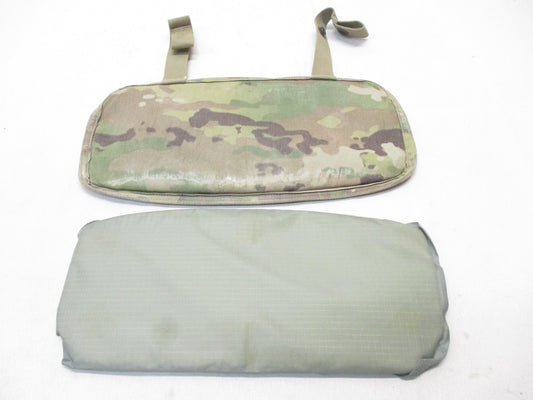Used Scorpion lower back protector butt pad in Multicam OCP camouflage, designed for military tactical gear by Centex Military.